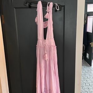 Pink Free People maxi sundress